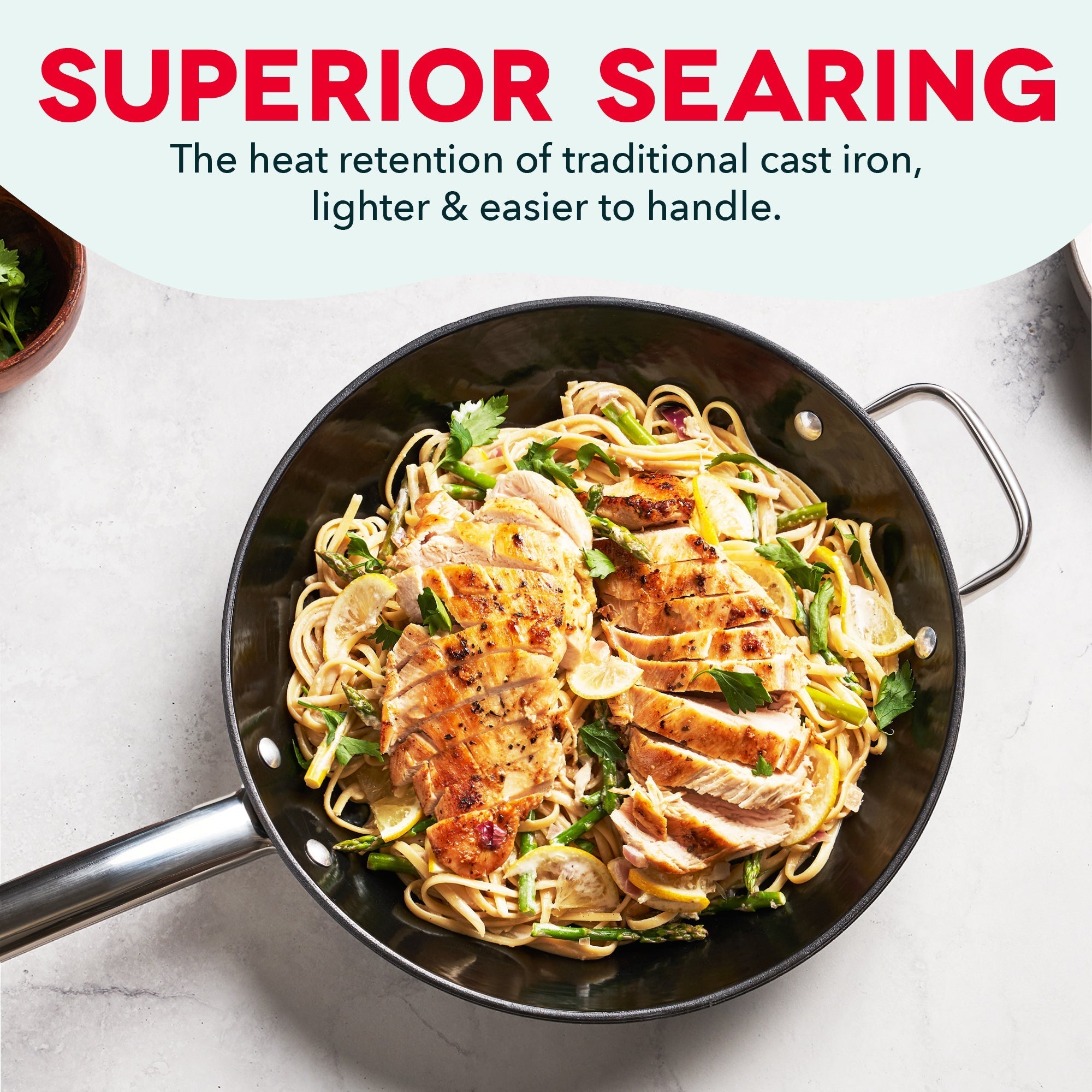 Lightweight Cast Iron Nonstick Pans